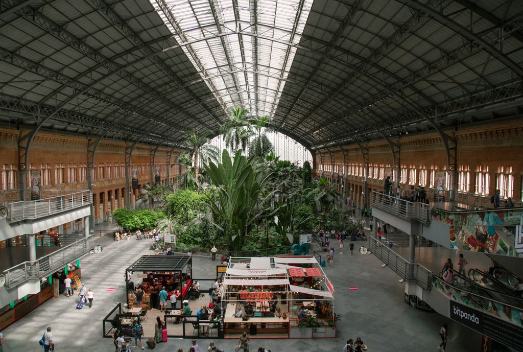 Estación de tren de Atocha en Madrid